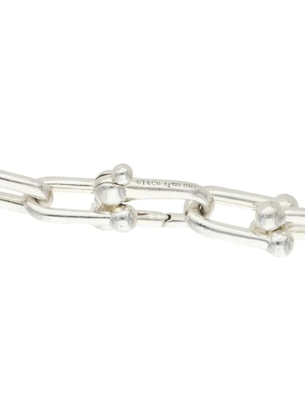 Tiffany & Co HardWear Graduated Link Silver Necklace
